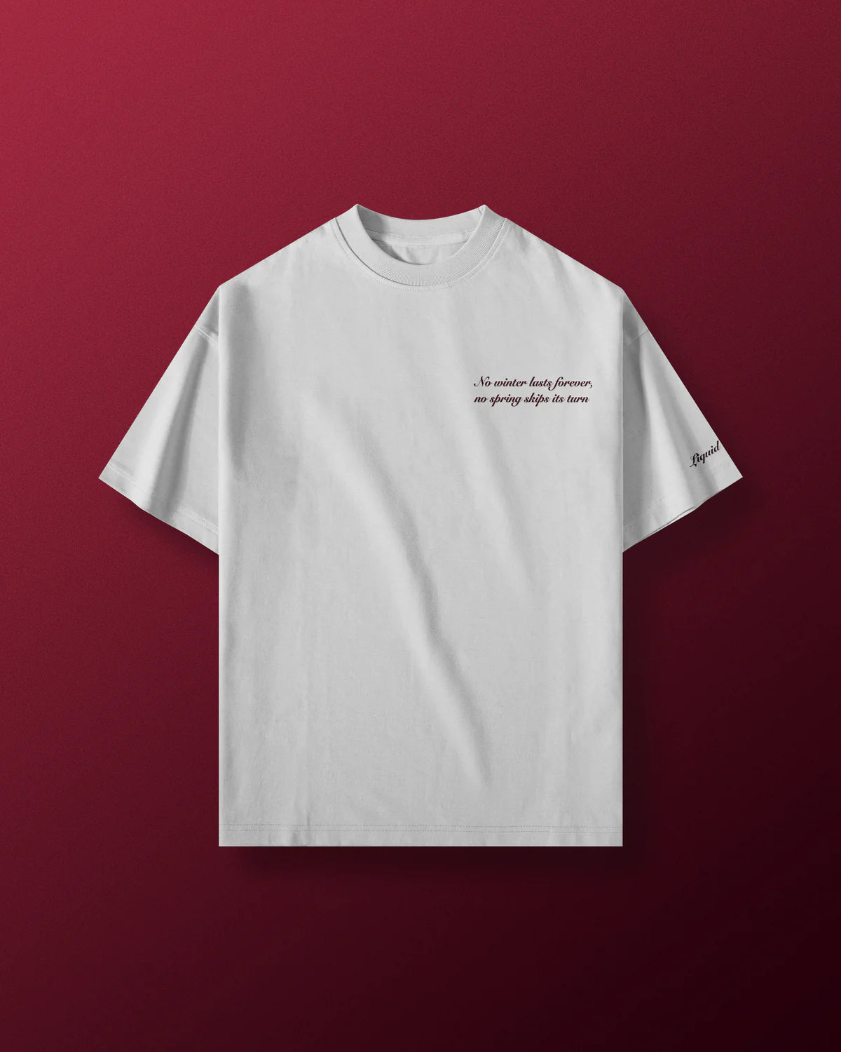 Red Paradise Oversized T-Shirt // White