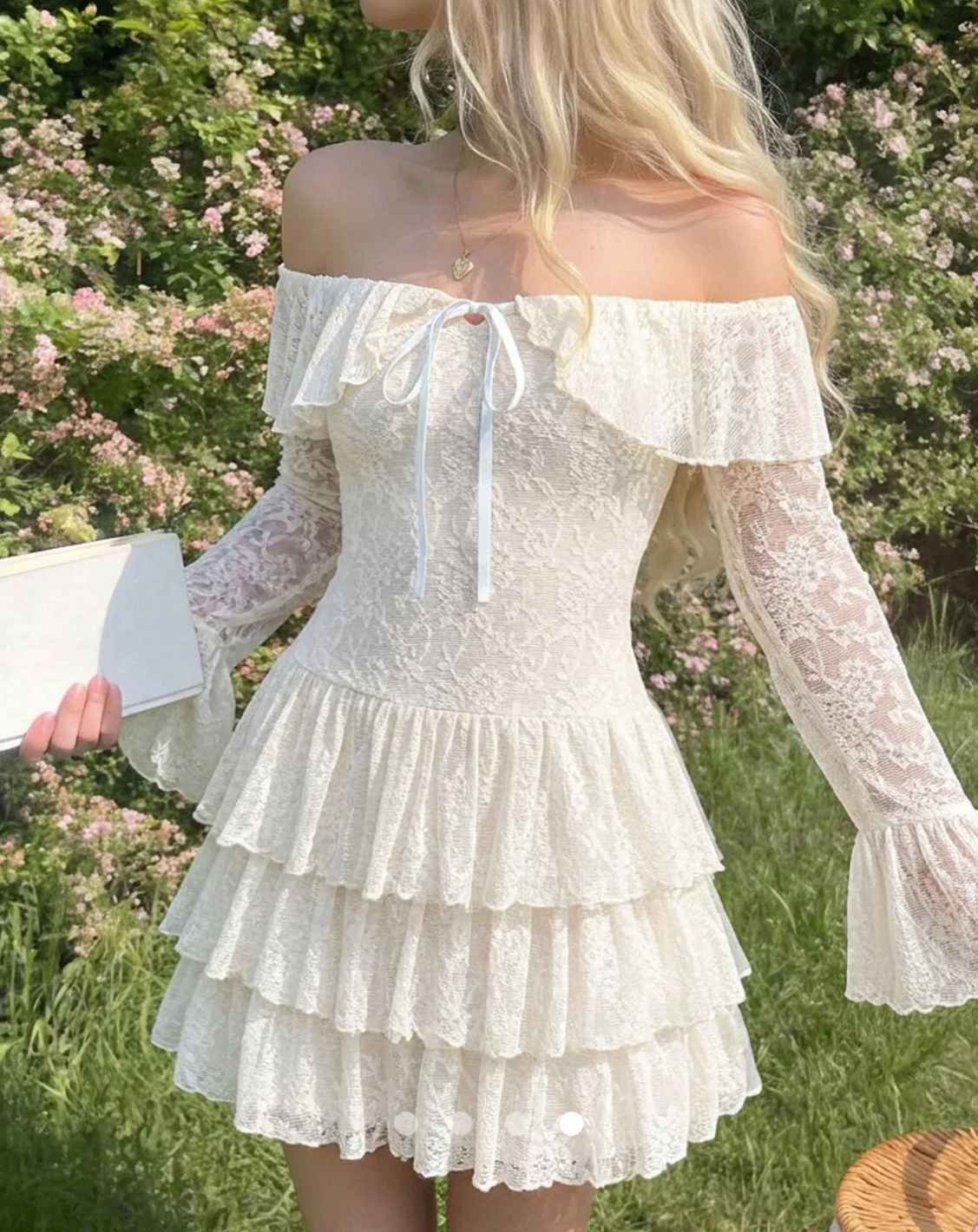 Ruffle Tube Dress // White