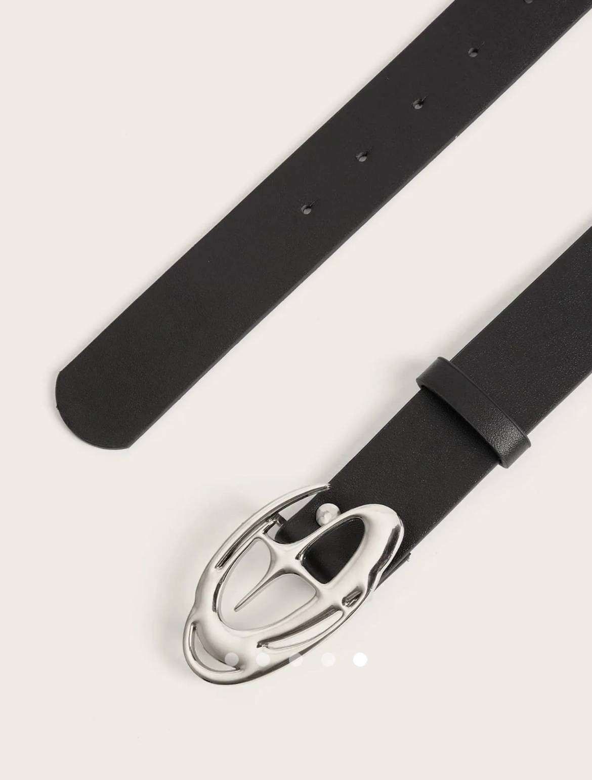 Metal Detail Belt 003 // Black