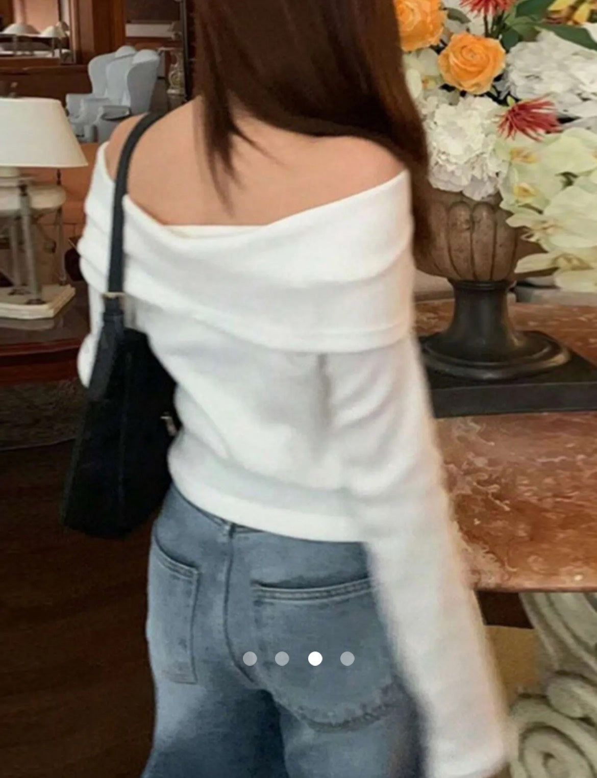 Off Shoulder Top// White