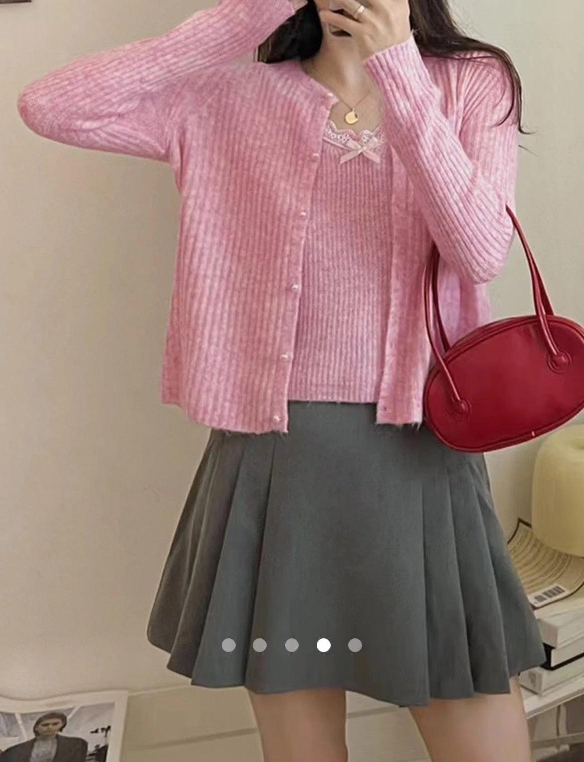 Knit Co-ord Set (2pc) // Pink
