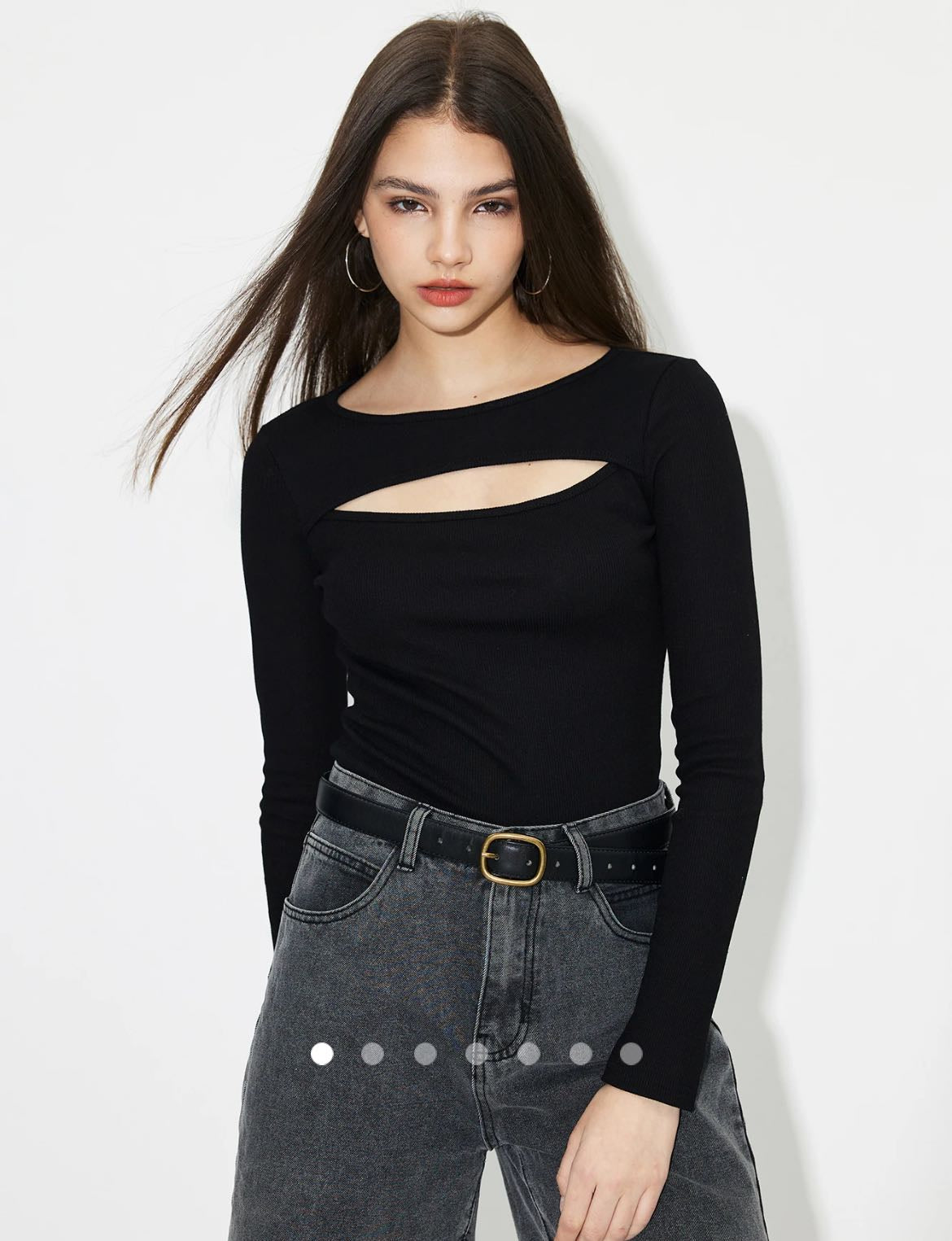 Cut Out Tshirt // Black