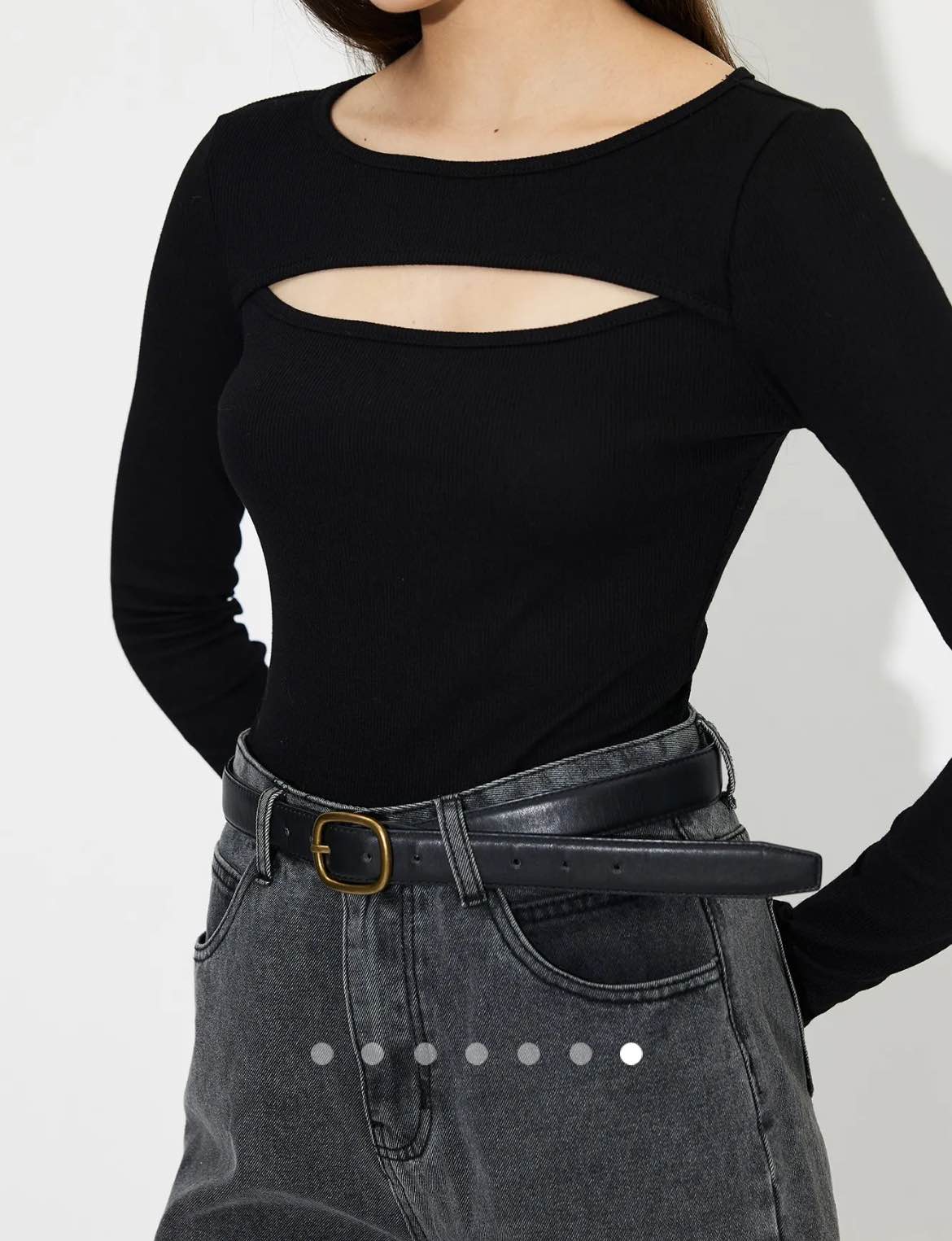 Cut Out Tshirt // Black