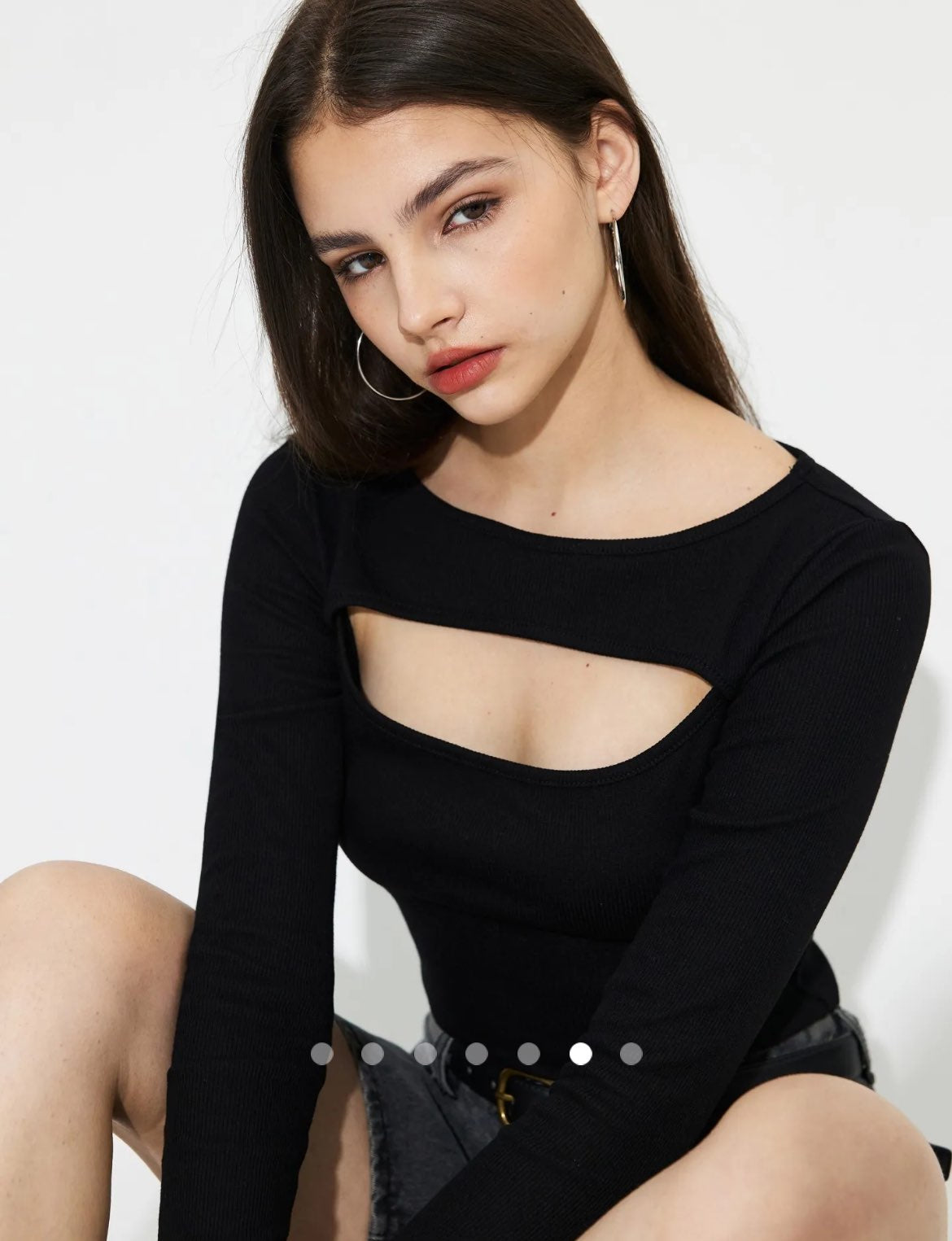 Cut Out Tshirt // Black