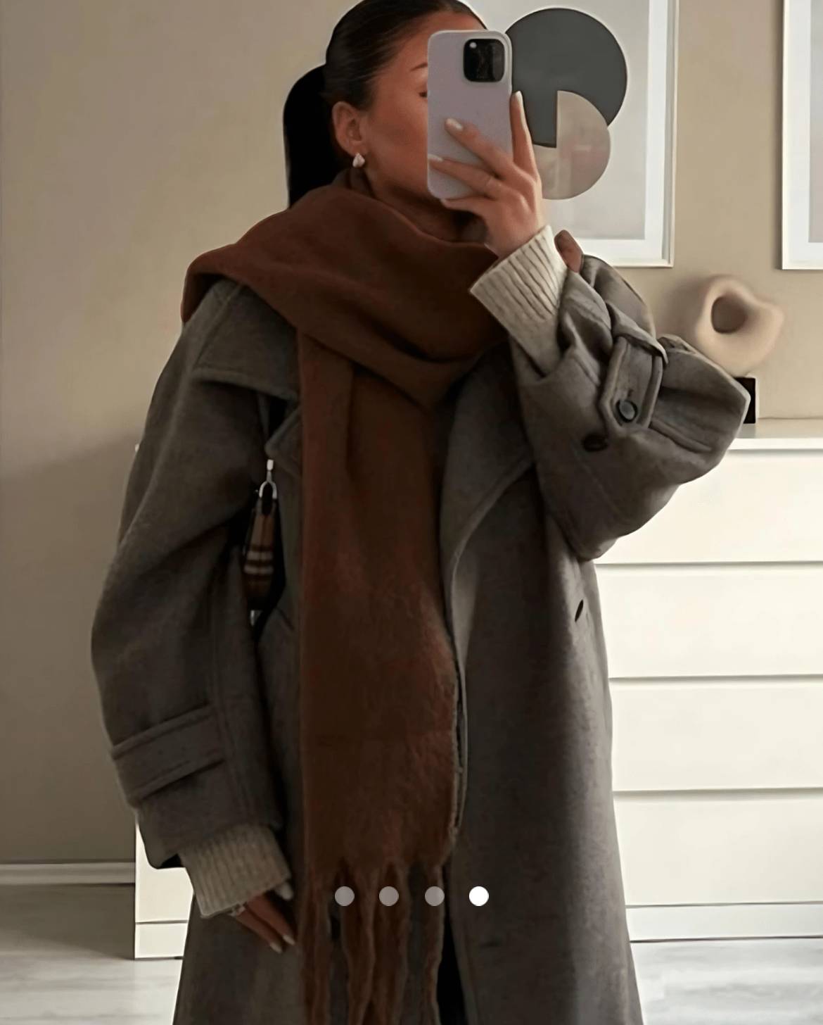 Fringe Scarf // Brown