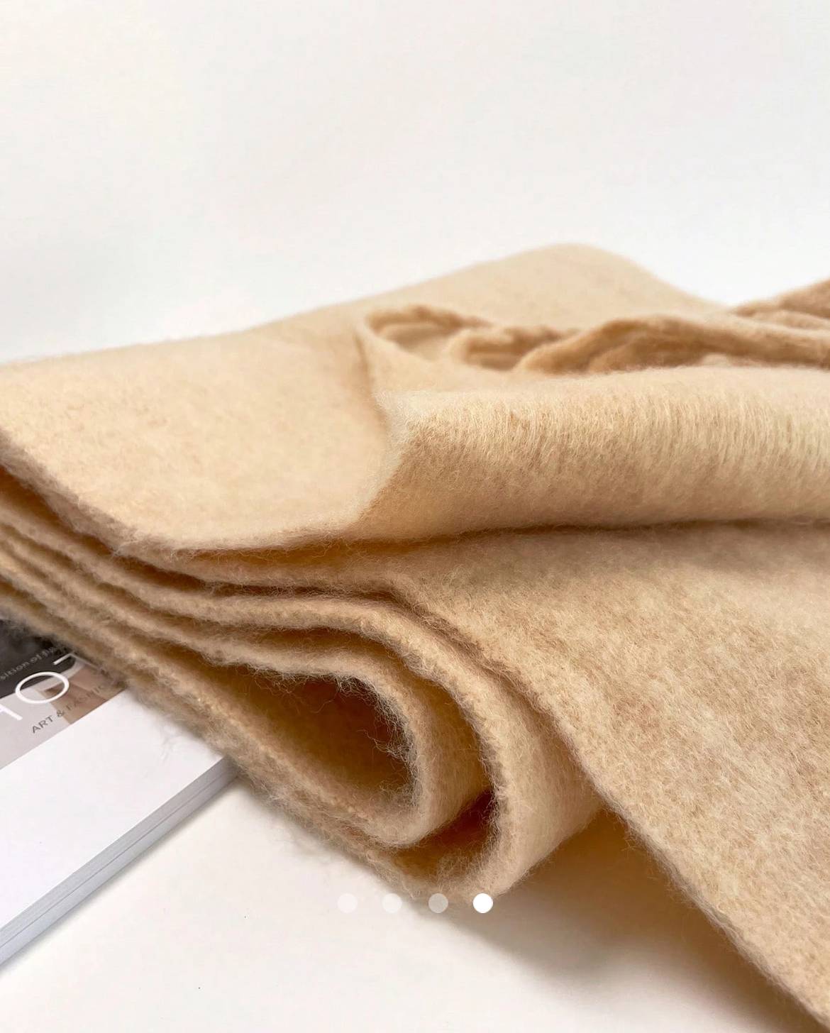 Fringe Scarf // Beige