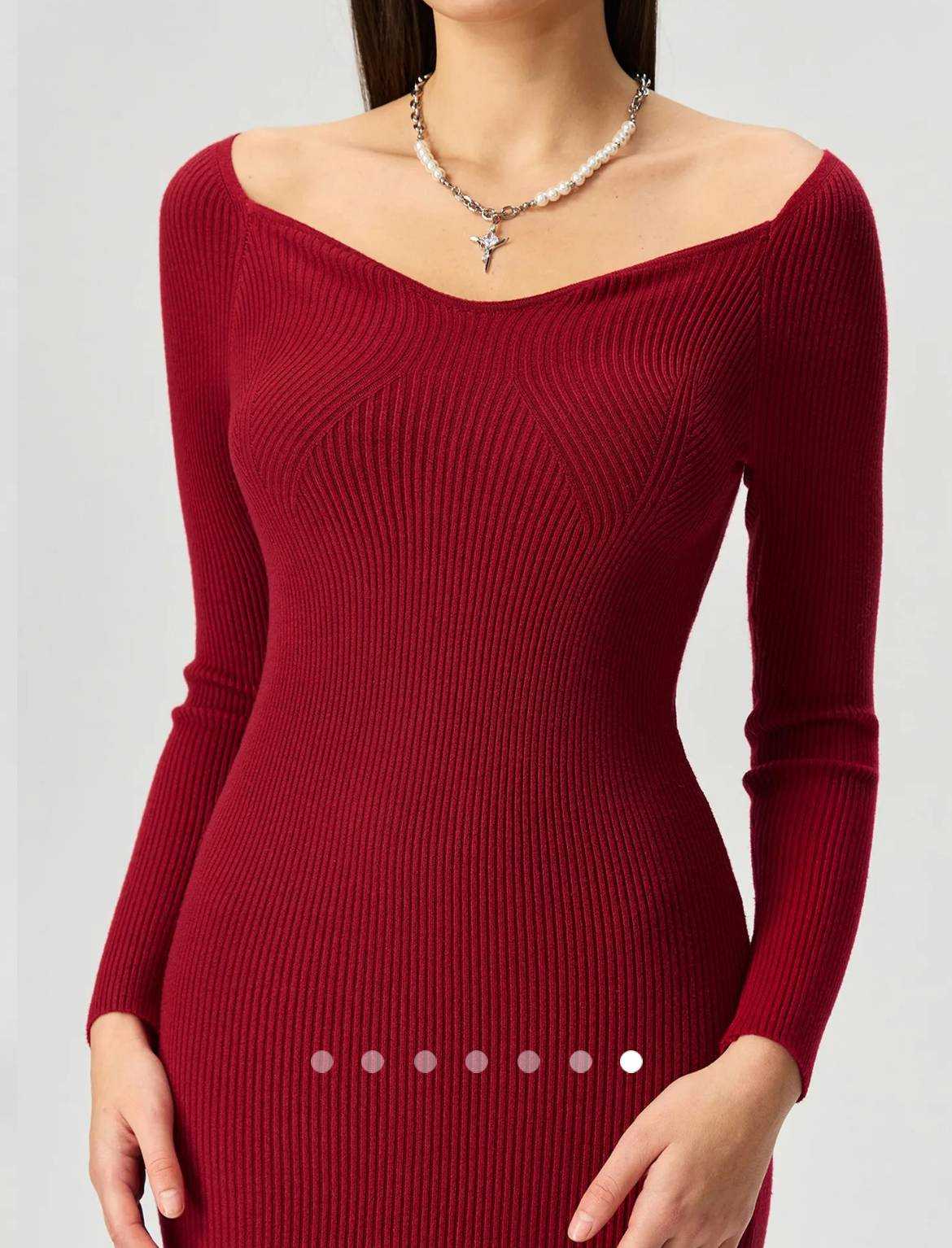 Knit Dress 002 // Red