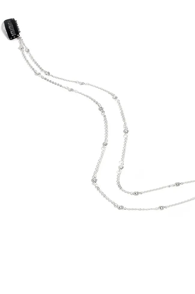 NEWME Dainty Set Of 3 Hair Clips // Silver