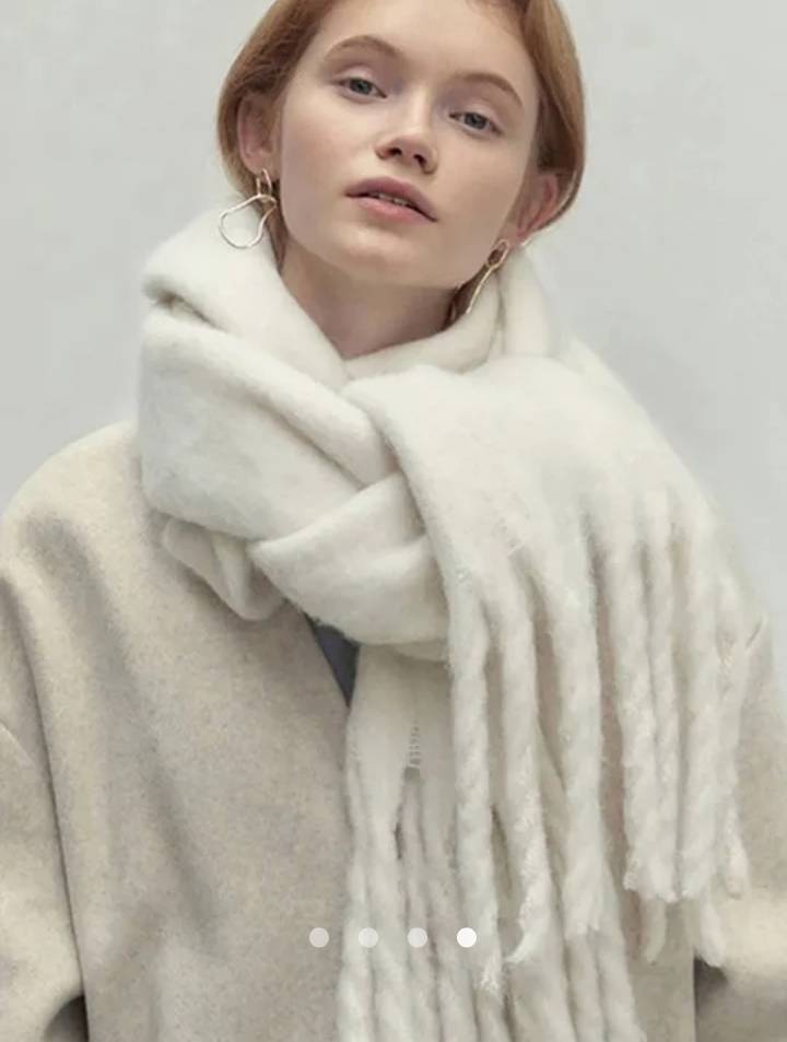 Solid Scarf // White