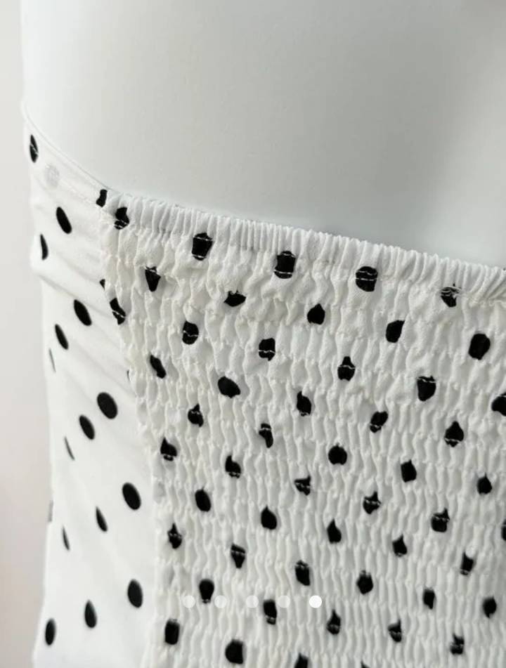 Ruffle Halter Top // Black & White