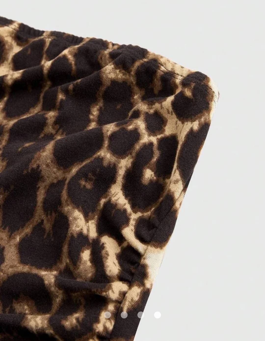 Sash Leopard Tube Top // Brown