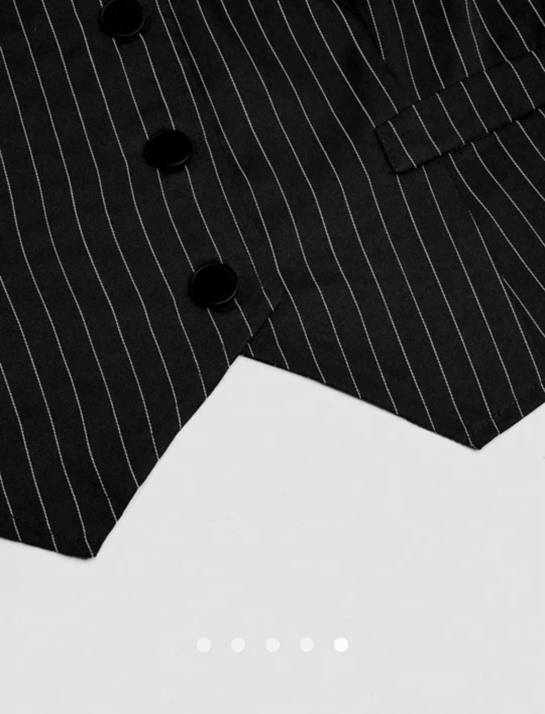 V-Neck Waistcoat // Black