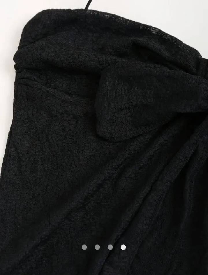 Sheer Halter Top // Black