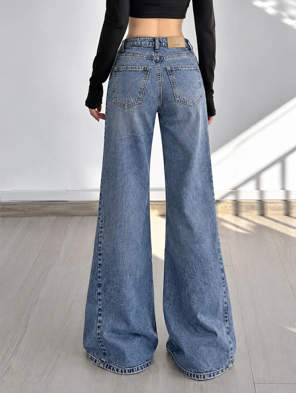 Sea Spray // Side Panelled Ultra Wide Leg Jeans