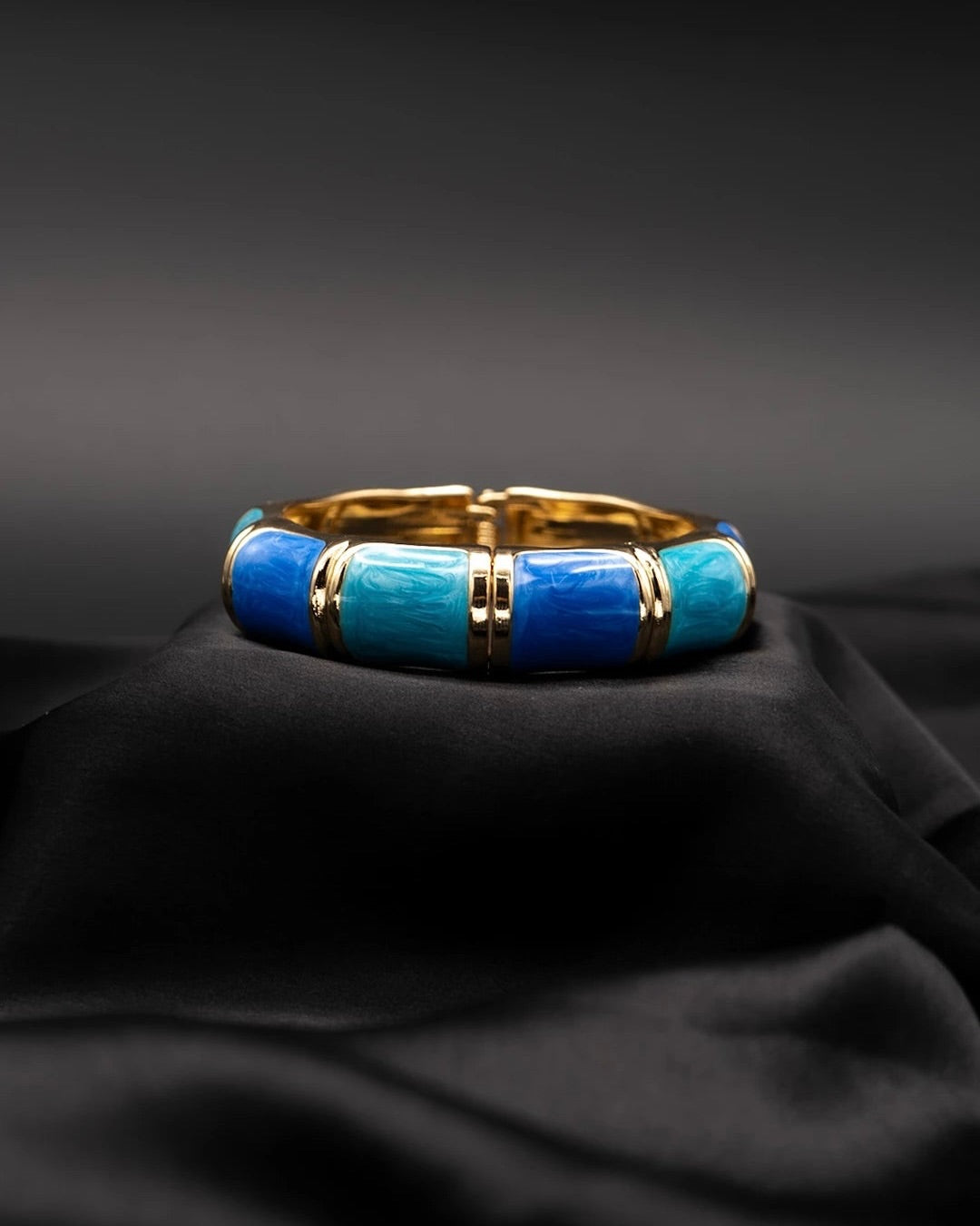 Chunky Bangle (Anti Tarnish) 028 // Blue