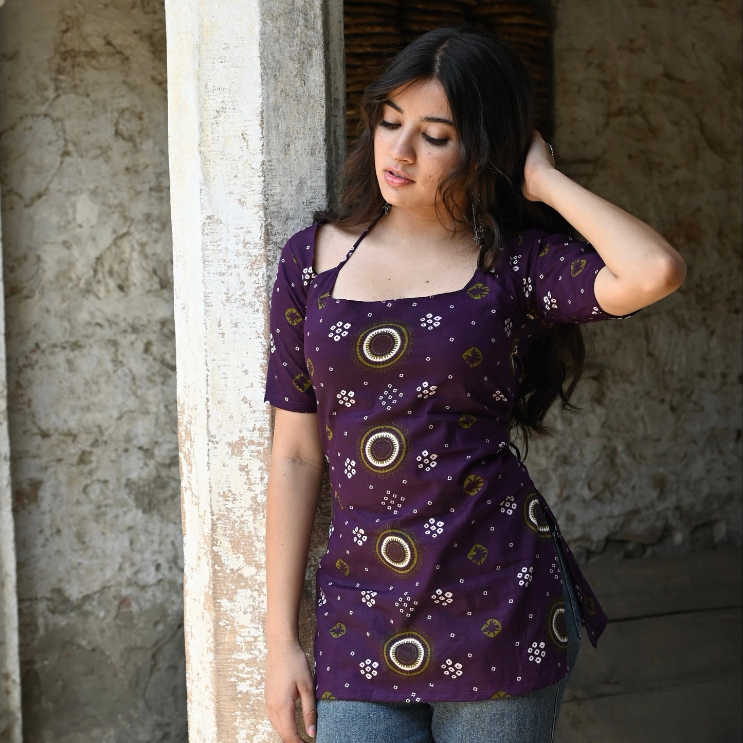 Begum Short Kurti // Purple