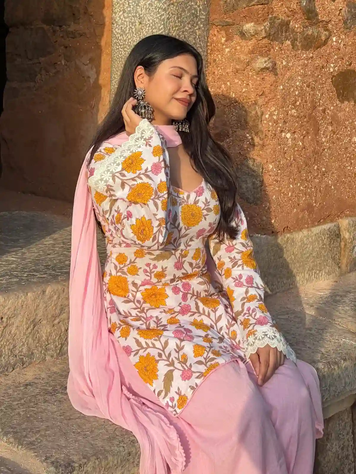 Gul Mehar // 3pc Farshi Set (100% Cotton)