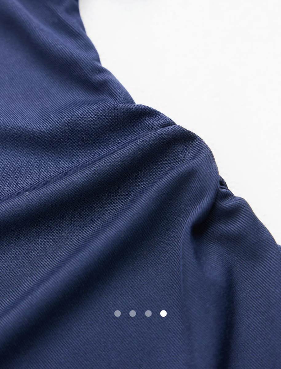 Gathered Pullover T-Shirt // Navy
