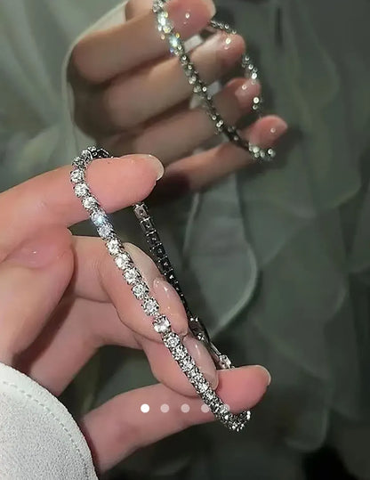 Rhinestone Bracelet 001 // Silver