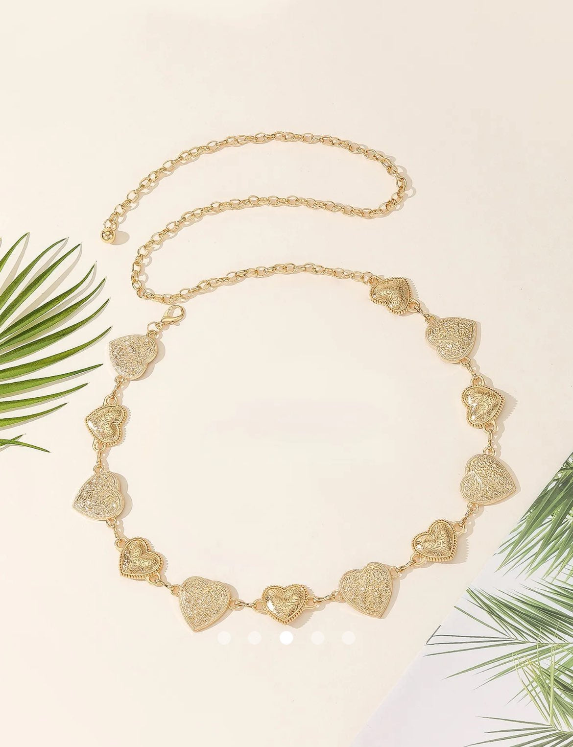 Heart Waist Chain Belt 002 // Gold