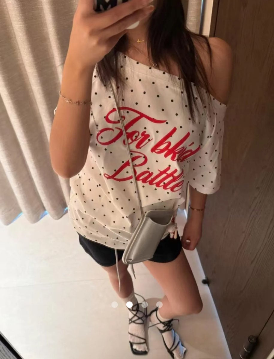 Bow Pullover T-Shirt 001 // White