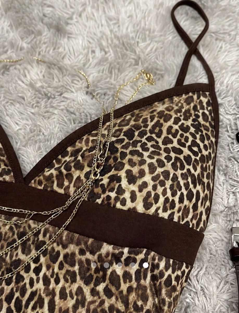 Contrast Cami Top // Leopard