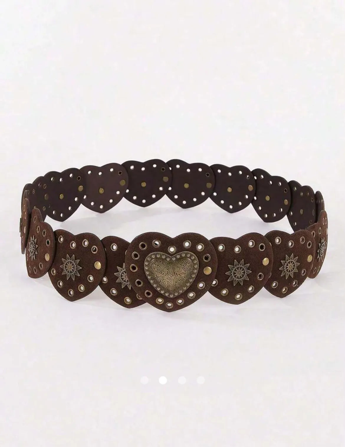 Heart Wide Belt // Chocolate