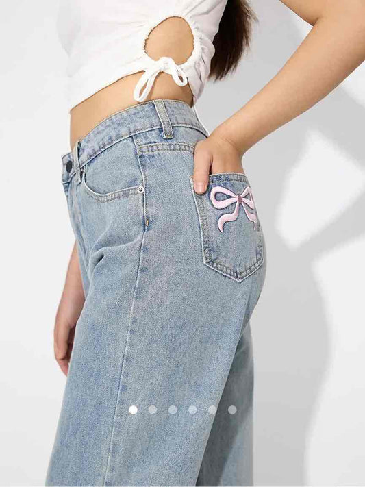 Bow Jeans 002 // Blue