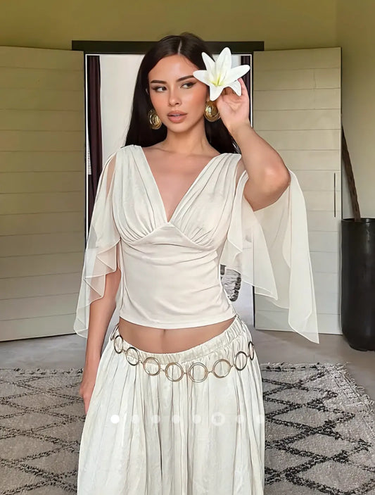 Sheer Top 001 // White