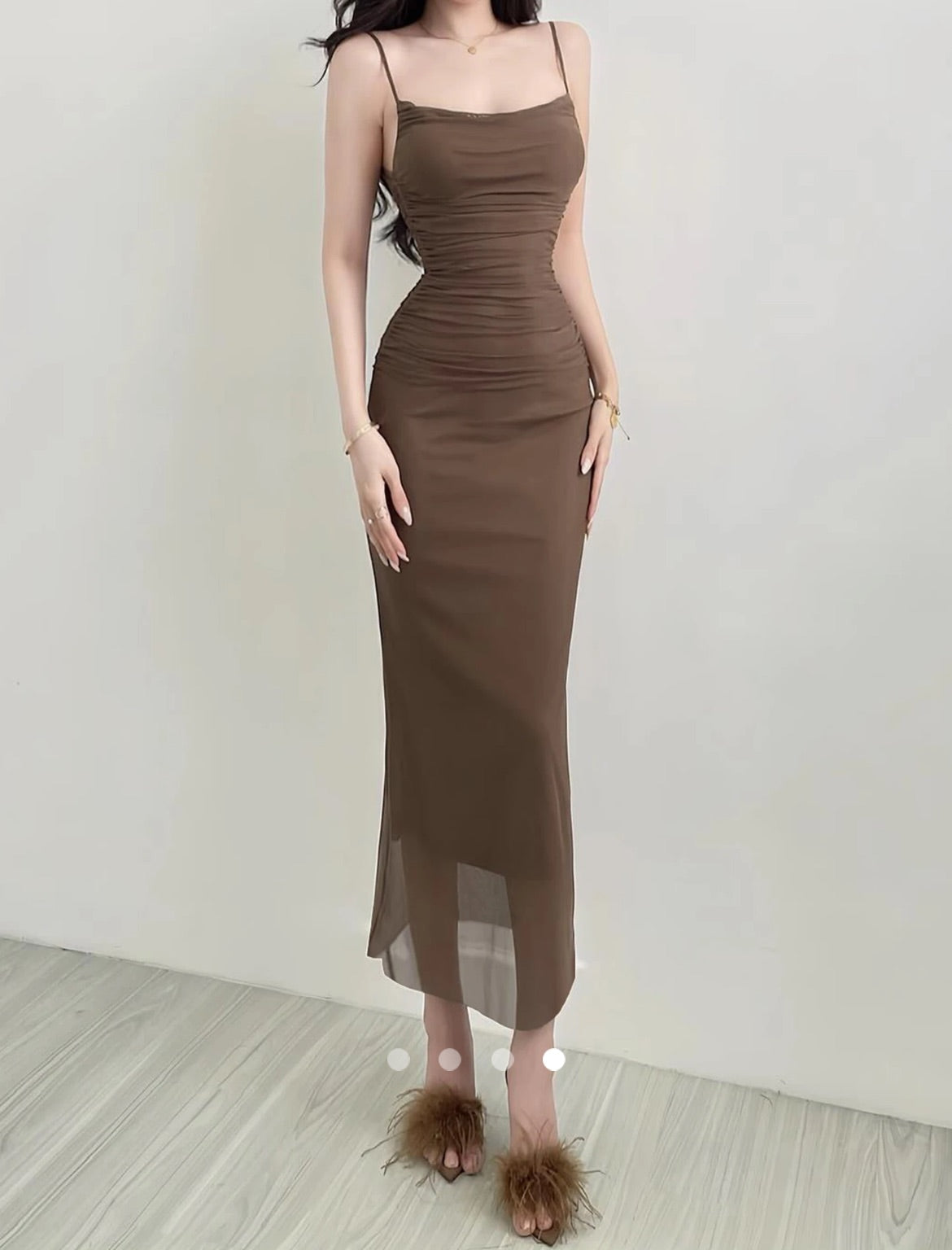 Bodycon Dress // Chocolate Brown