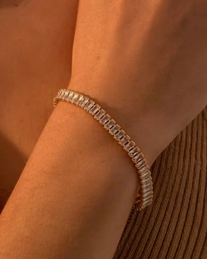 Tennis Bracelet (Anti Tarnish) // Gold
