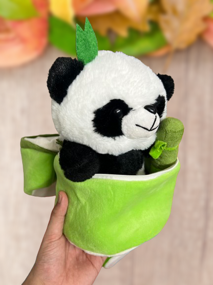 Panda in Bamboo Soft Toy