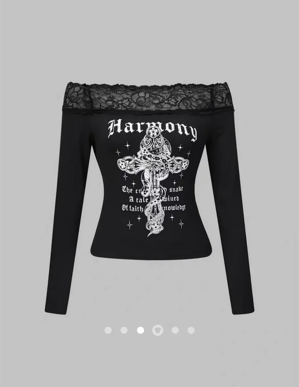 Lace Pullover T-Shirt // Black
