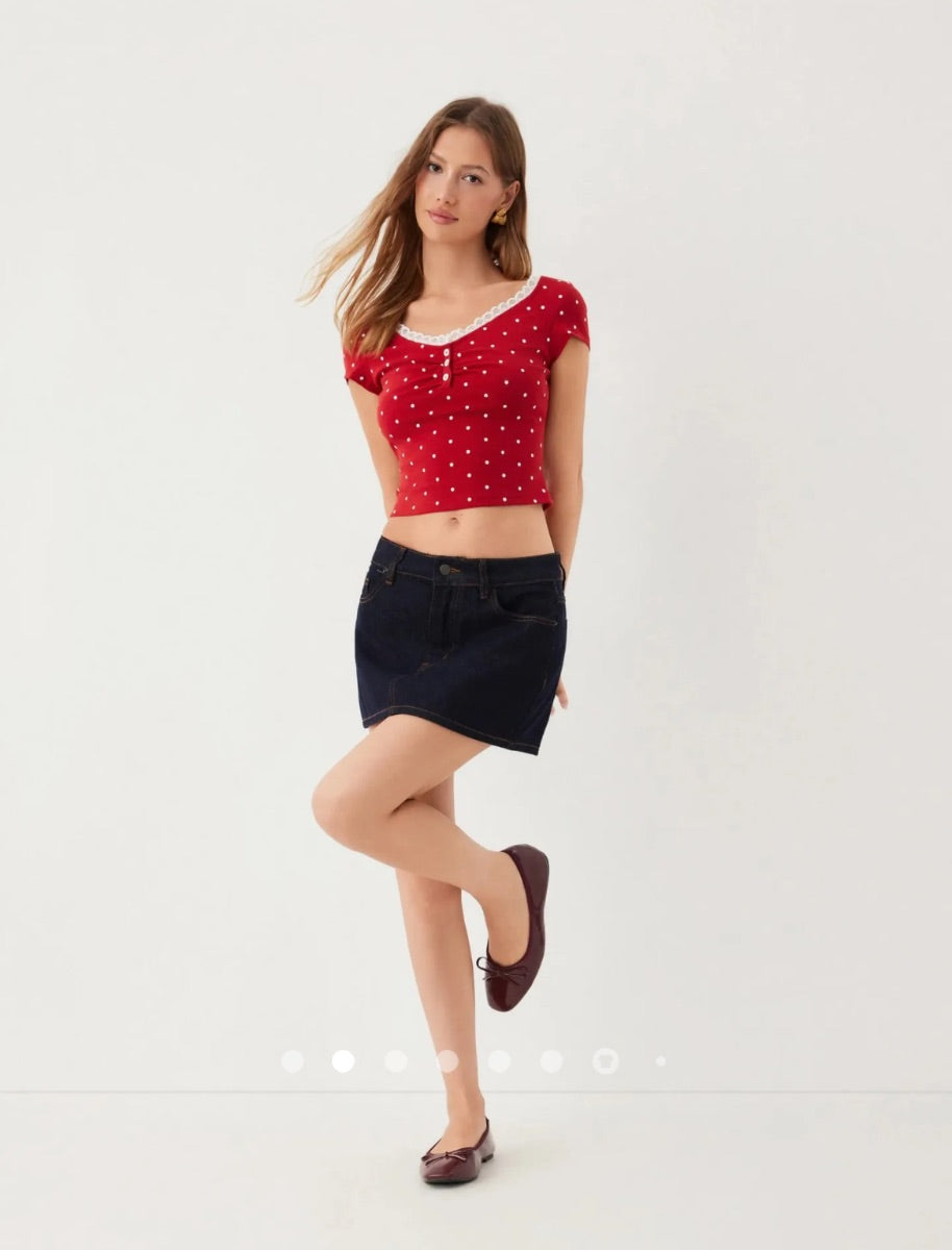 Gathered Top // Red
