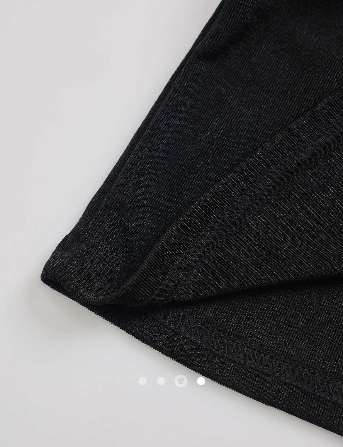 Draped Cowl Neck Top // Black