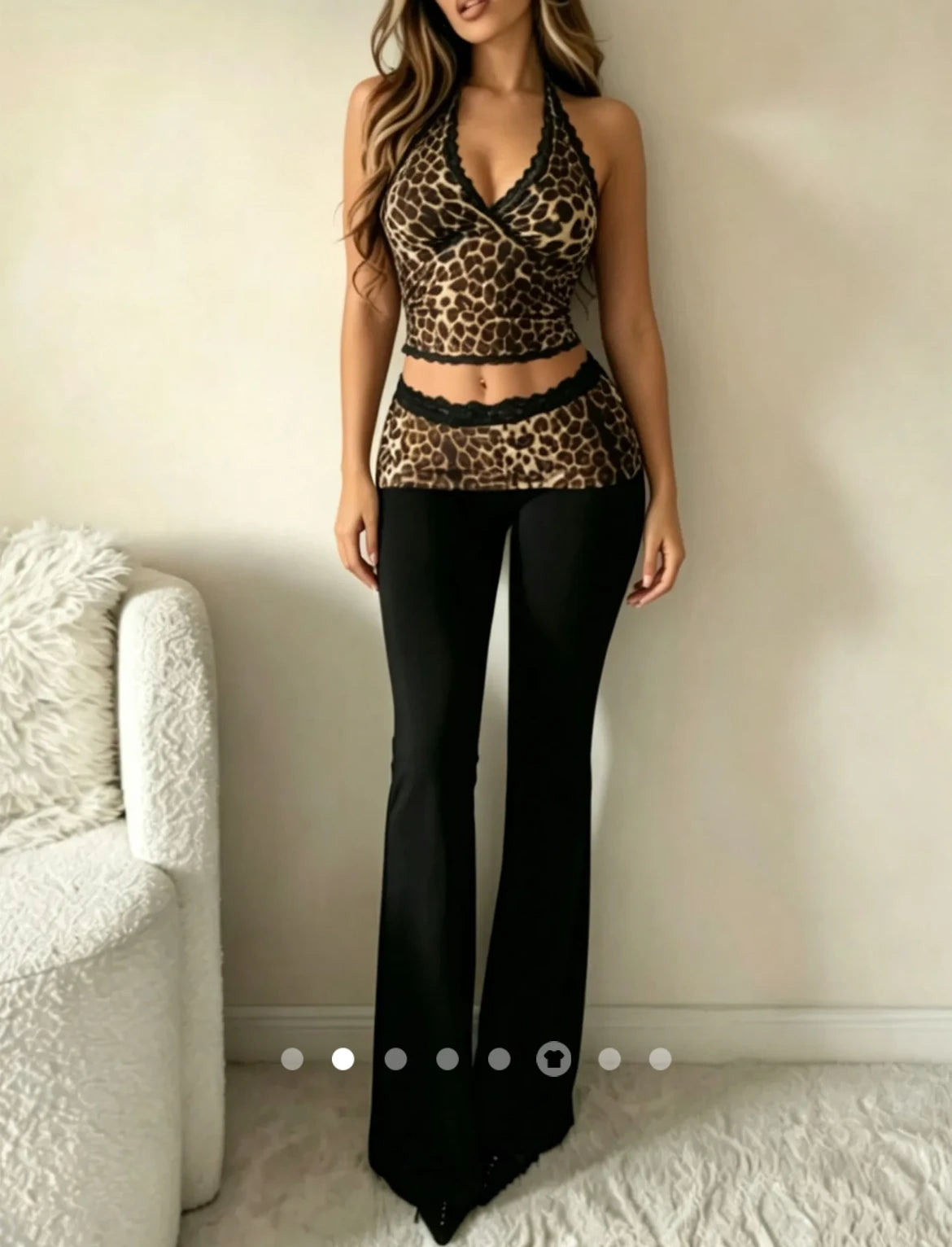Lace Co-ord Set // Leopard
