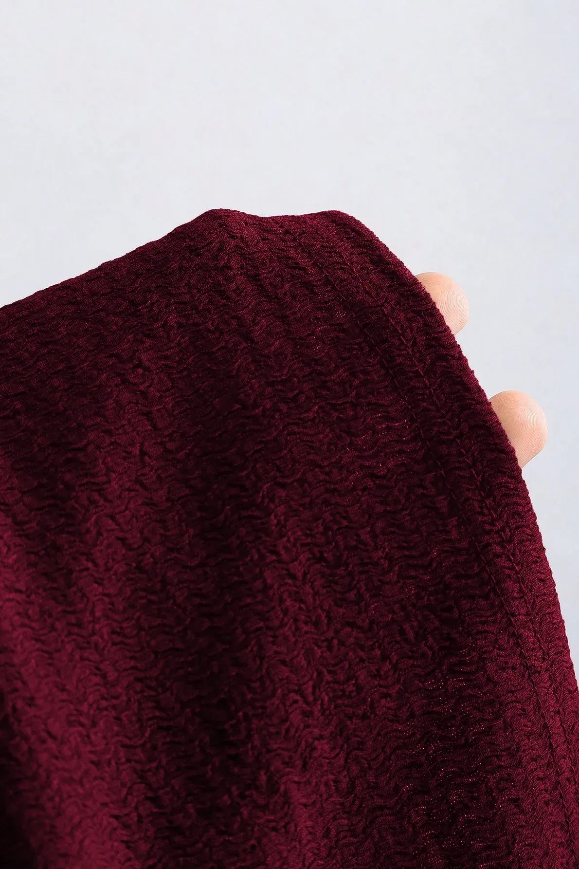 Draped Bodycon Dress 001 // Burgundy