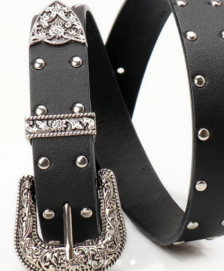 Floral Belt // Black