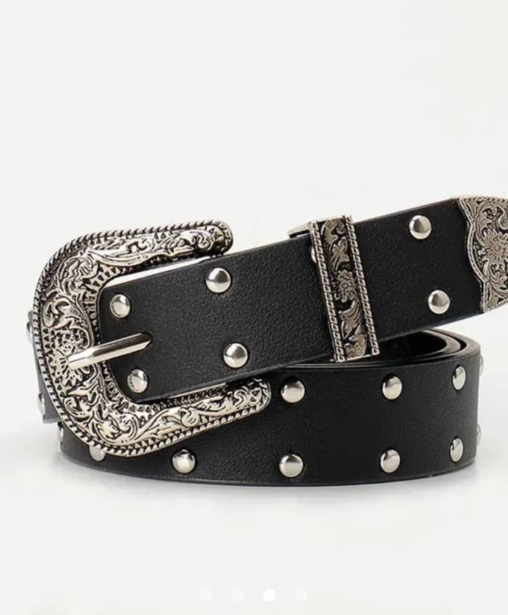 Floral Belt // Black