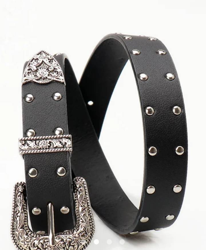Floral Belt // Black