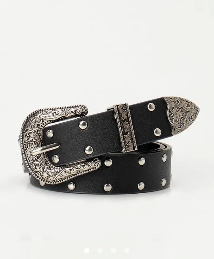 Floral Belt // Black