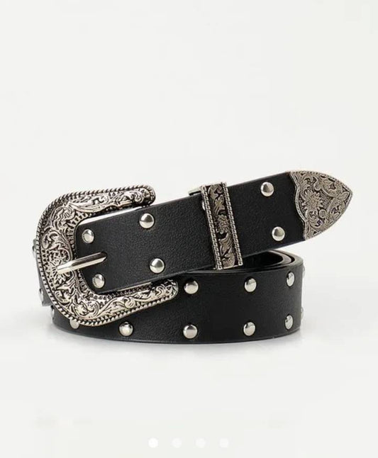 Floral Belt // Black