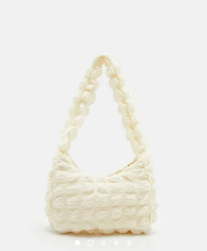 Self Design Shoulder Bag // White