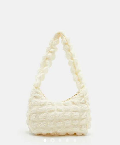 Self Design Shoulder Bag // White
