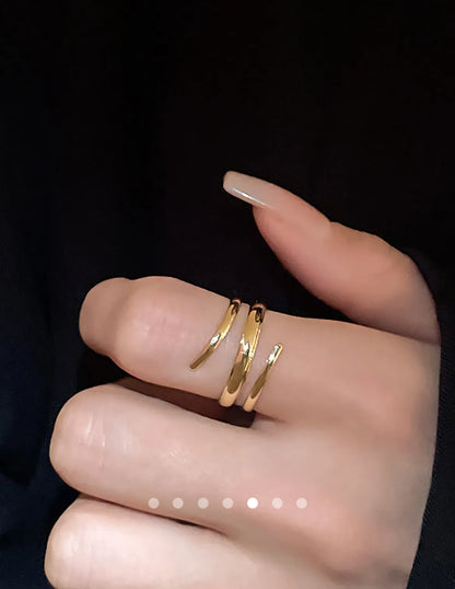 Bracelet & Ring Set (2pc) // Gold