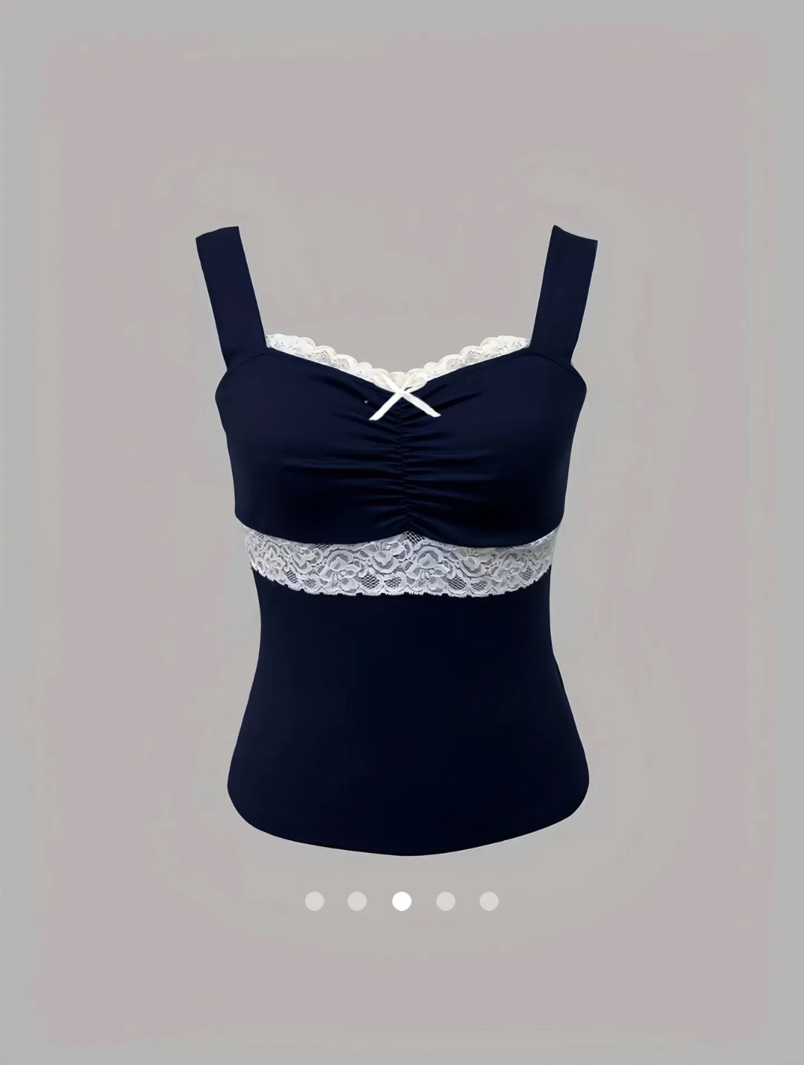Bow Tank Top // Navy