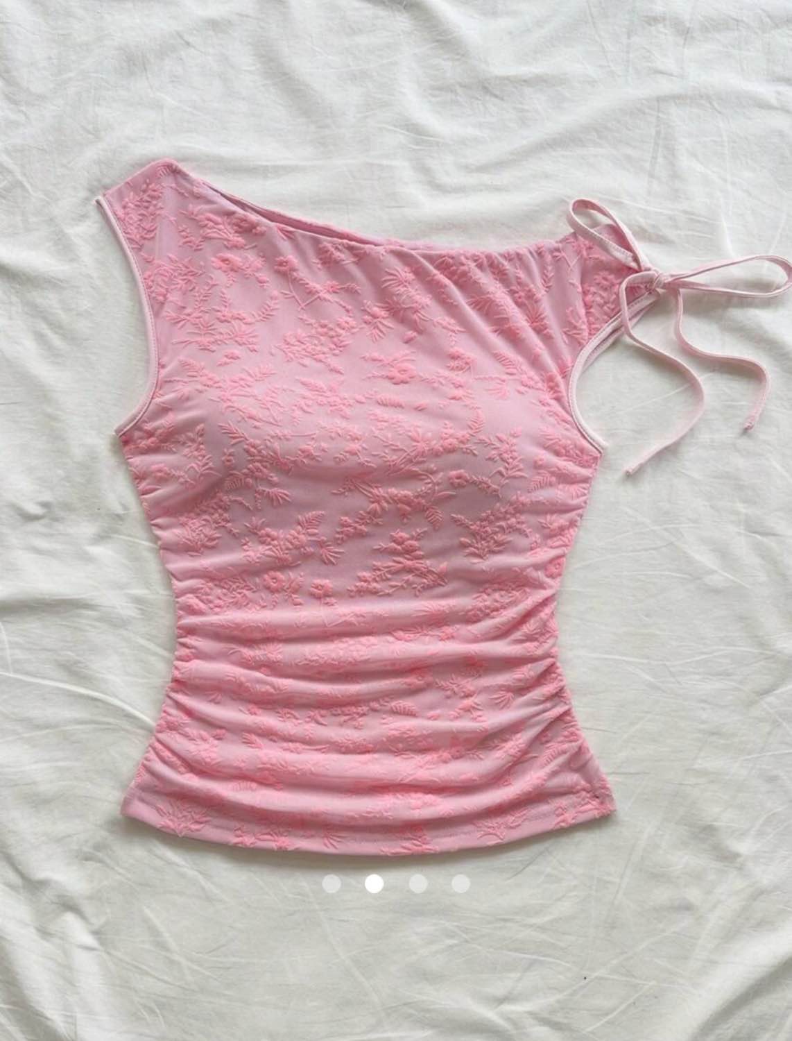 Asymmetric Tank Top // Pink
