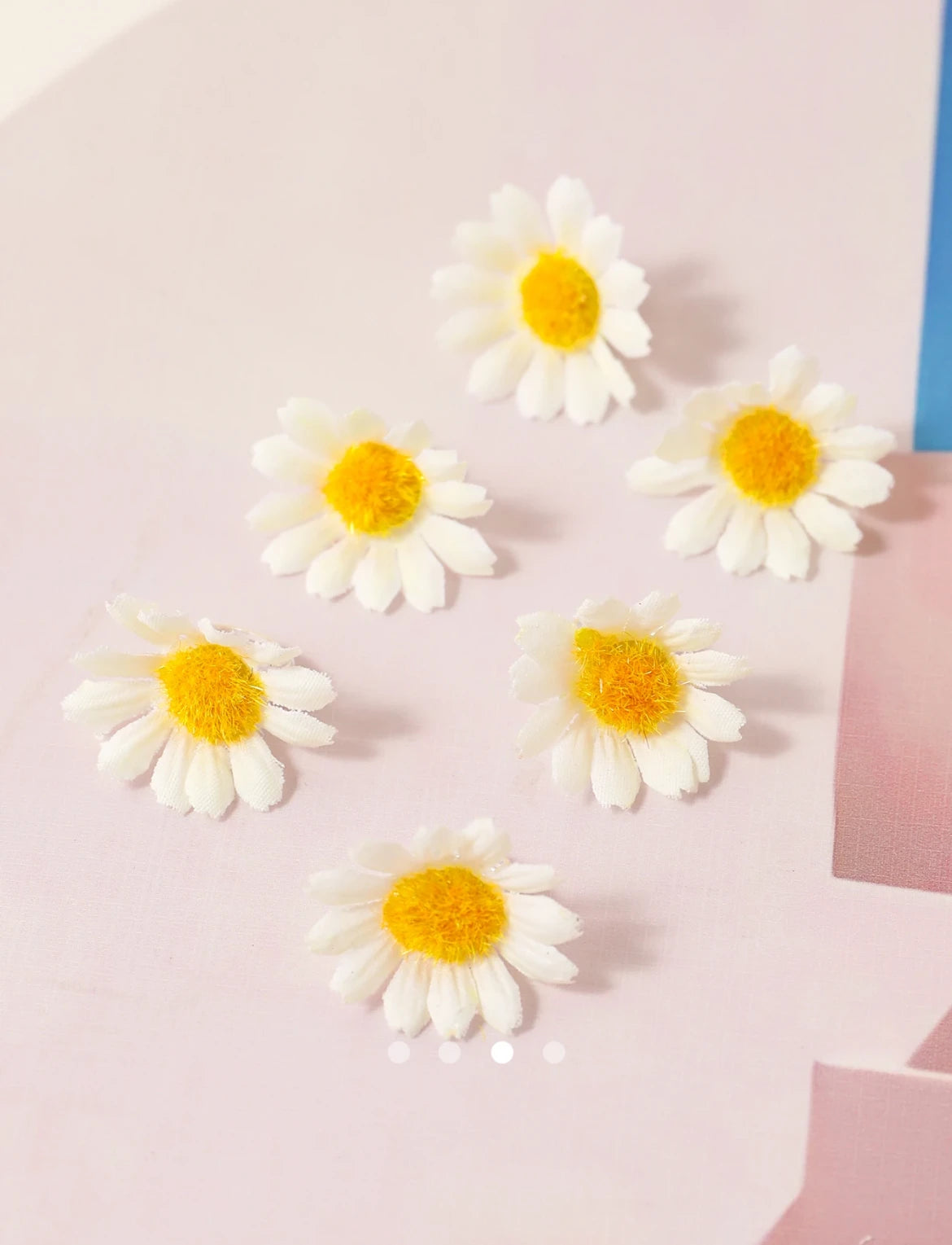 Flower Hairpin (6pc) // White