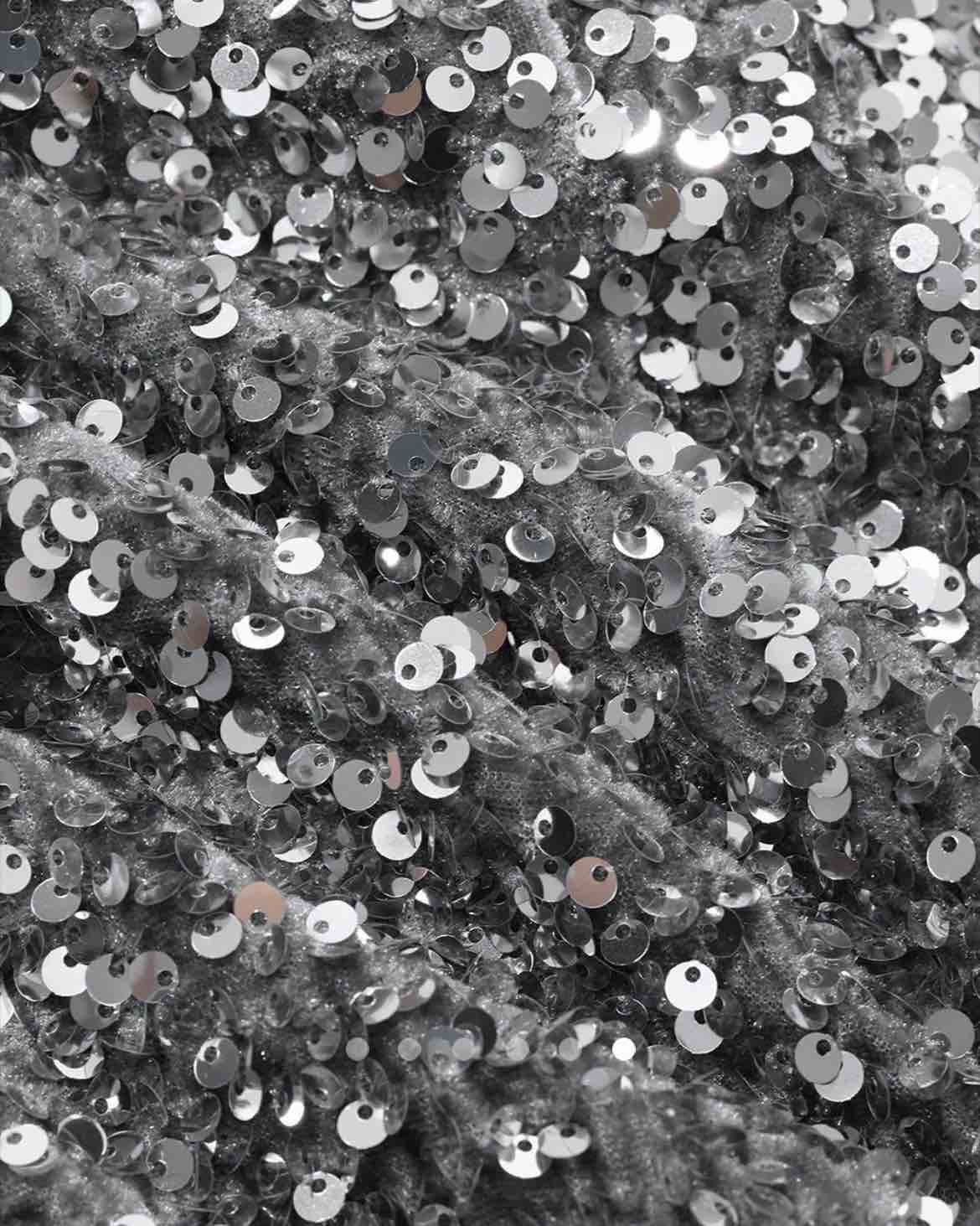 Sequin Skirt // Silver