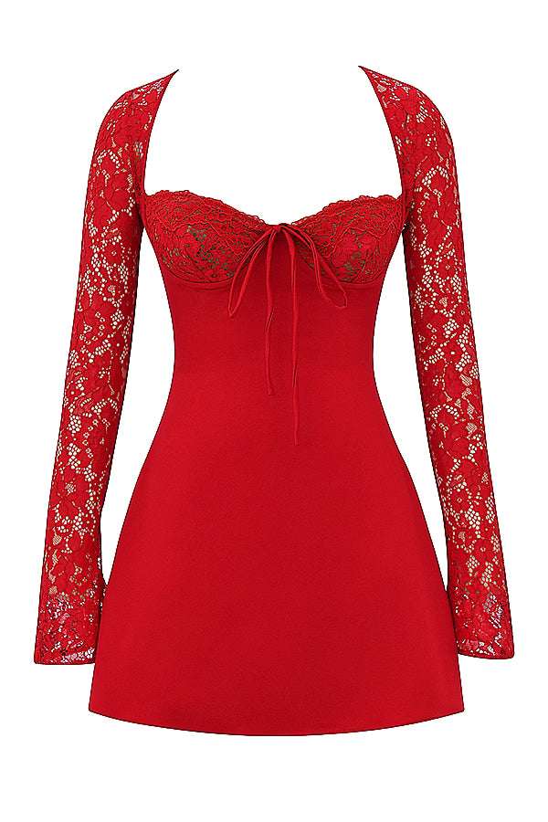 Daisy Mini Dress // Red